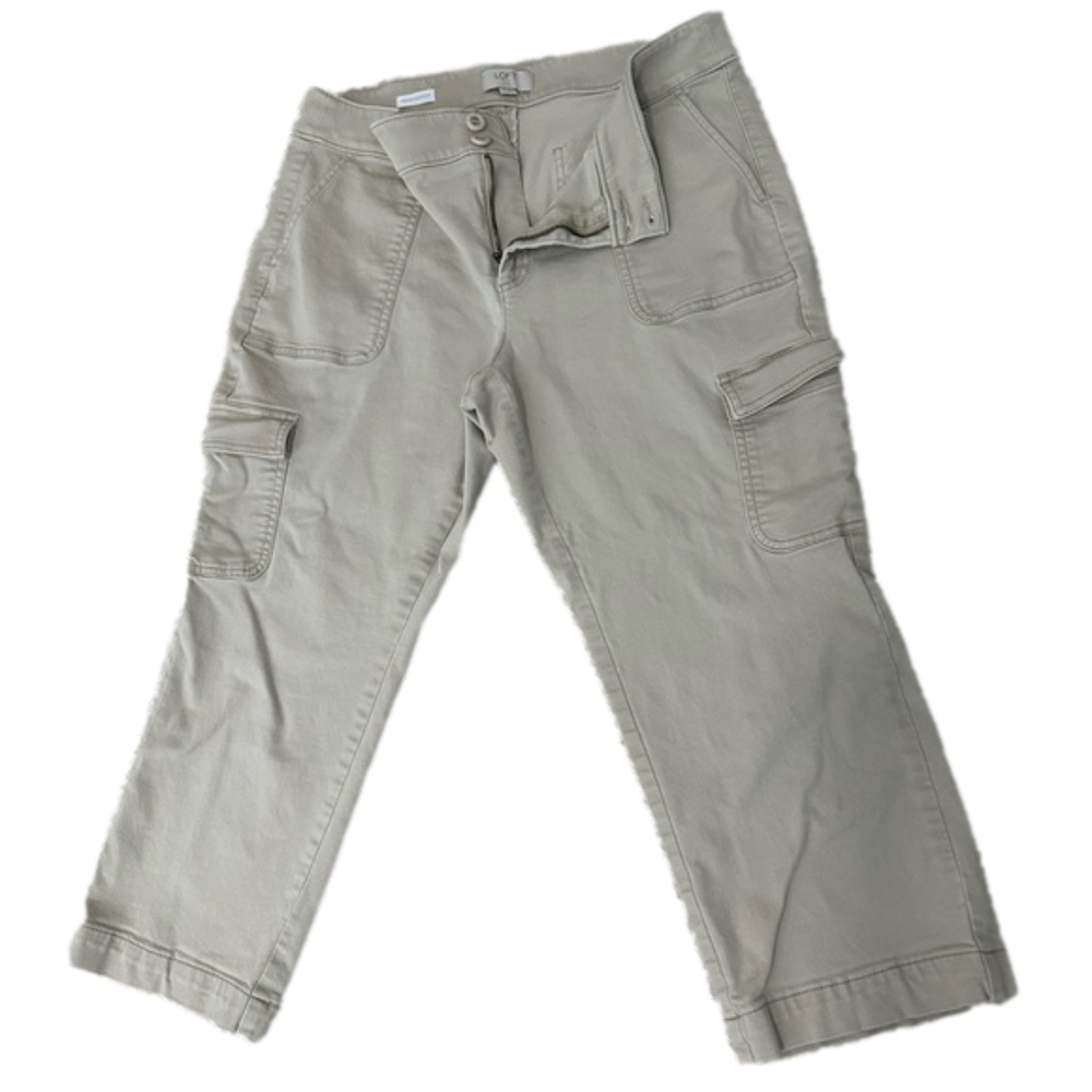Loft 6-Pocket Straight Crop Stretch